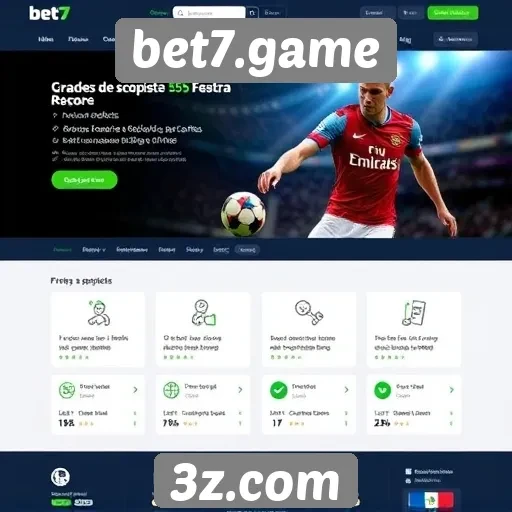 Recursos e funcionalidades do site bet7.game
