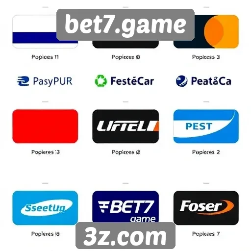 opções de pagamento disponíveis no bet7.game